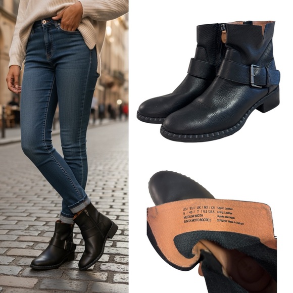 gentle souls Shoes - Gentle Souls Slit Moto Boots